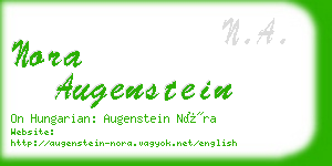 nora augenstein business card